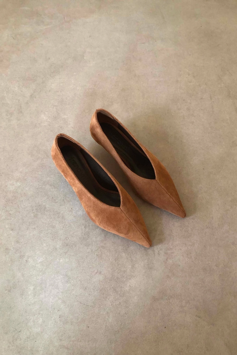 Elis Toprak Hakiki Süet Deri Basic 4cm Topuklu Ayakkabı