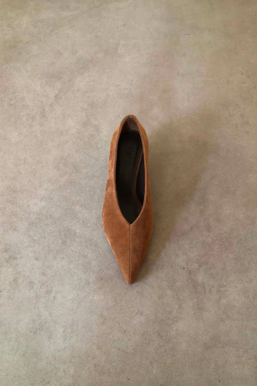 Elis Toprak Hakiki Süet Deri Basic 4cm Topuklu Ayakkabı