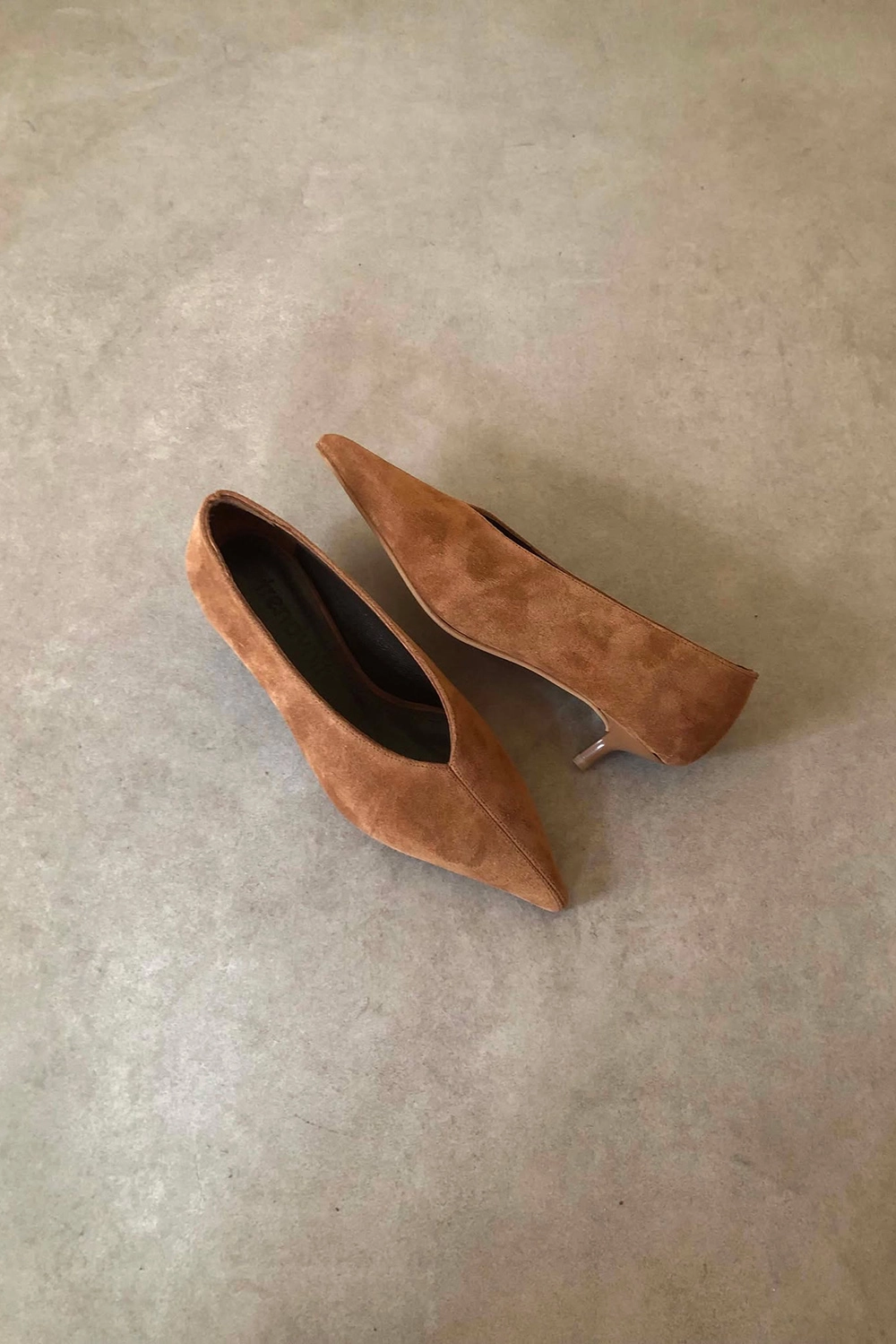 Elis Toprak Hakiki Süet Deri Basic 4cm Topuklu Ayakkabı