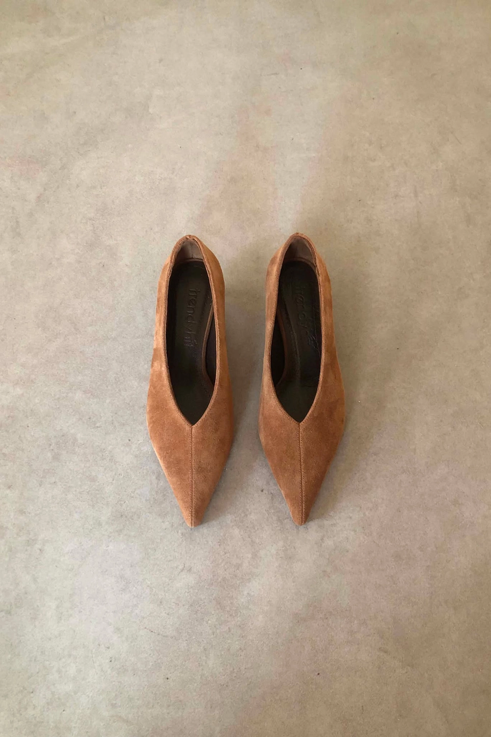 Elis Toprak Hakiki Süet Deri Basic 4cm Topuklu Ayakkabı