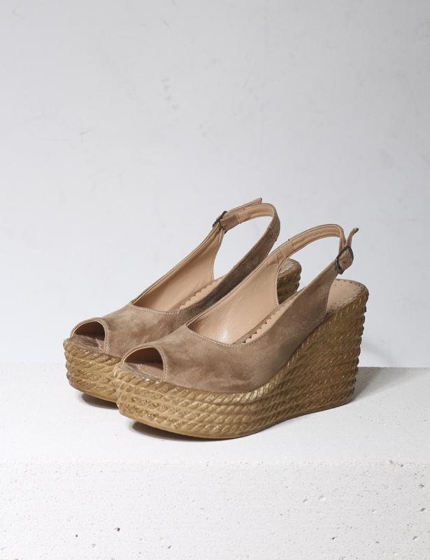 Furla Vizon Süet Dolgu Topuk Ayakkabı