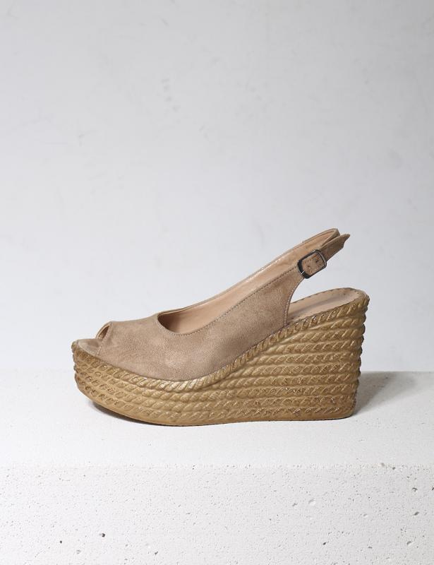 Furla Vizon Süet Dolgu Topuk Ayakkabı