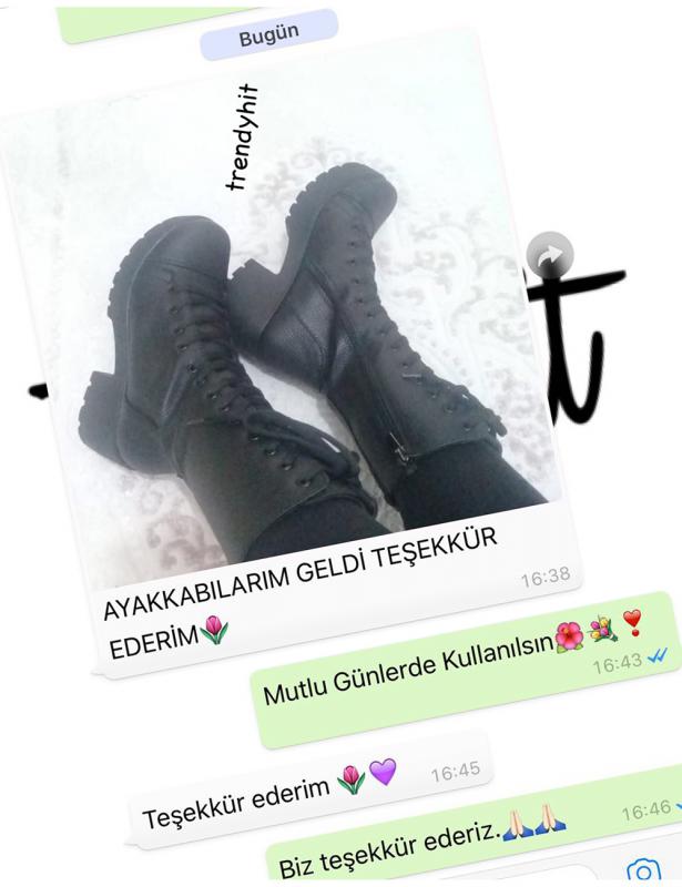 Julia Siyah Mat Floter Deri Bağcıklı Postal Çizme