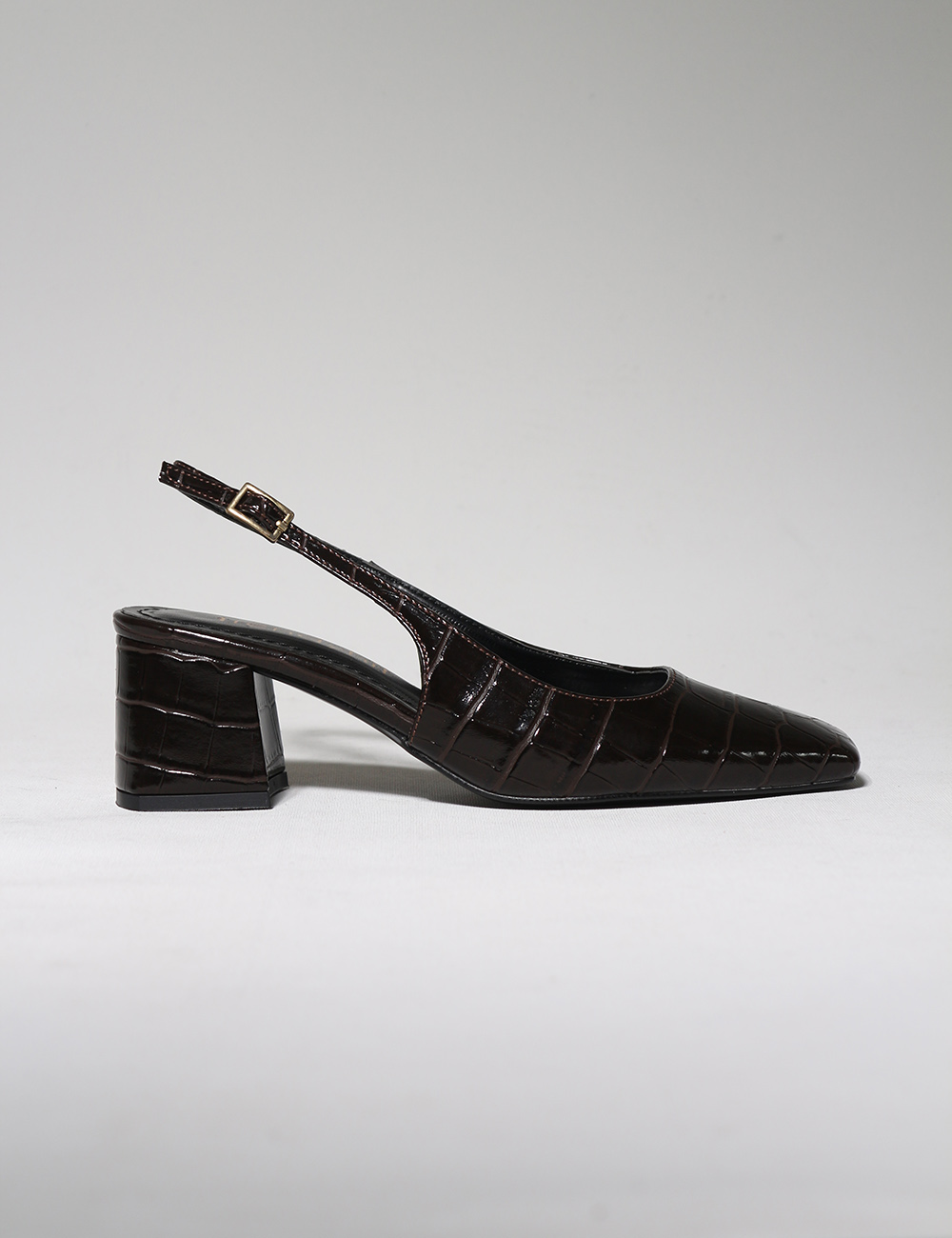 Lova%20Acı%20Kahve%20Croco%206cm%20Kadın%20Topuklu%20Ayakkabı