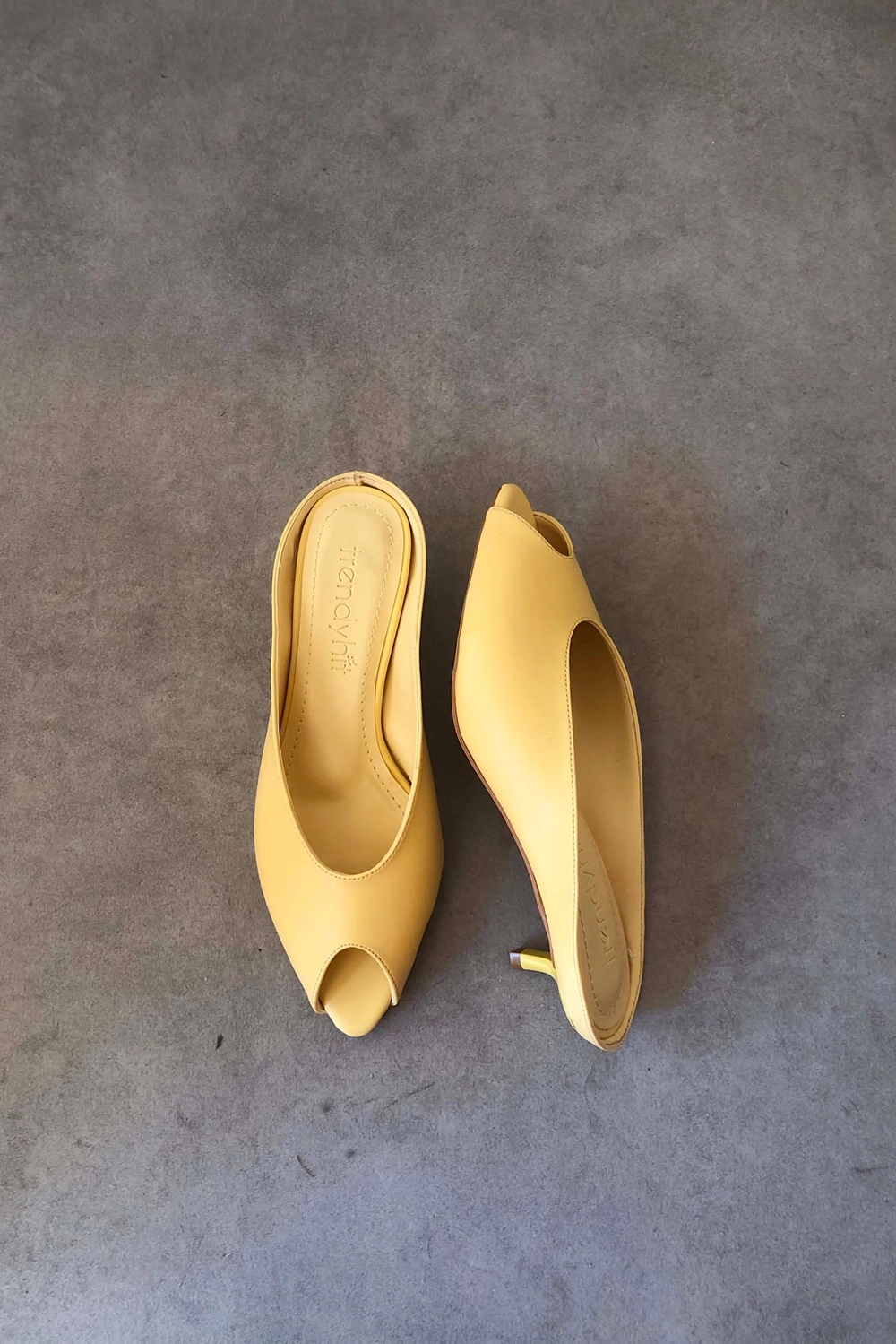 Mier A.Sarı 4cm Topuklu Terlik