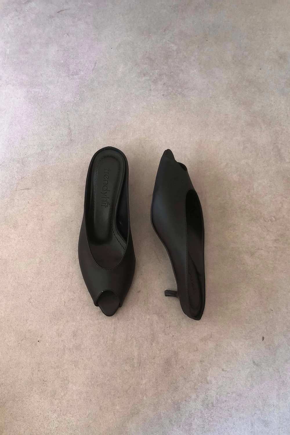 Mier Siyah 4cm Topuklu Terlik