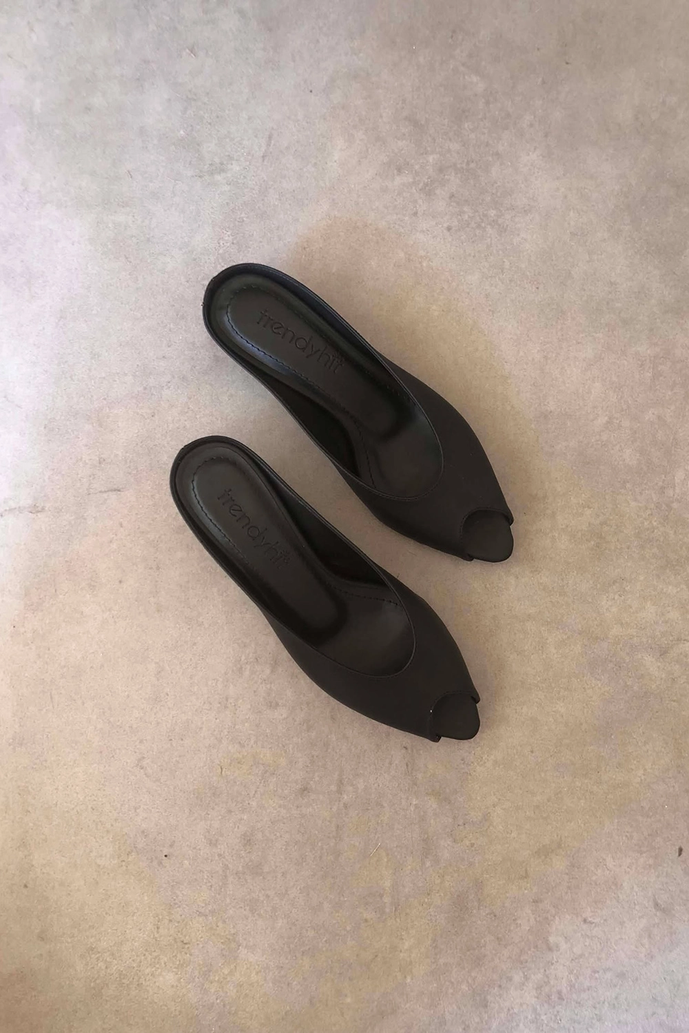 Mier Siyah 4cm Topuklu Terlik