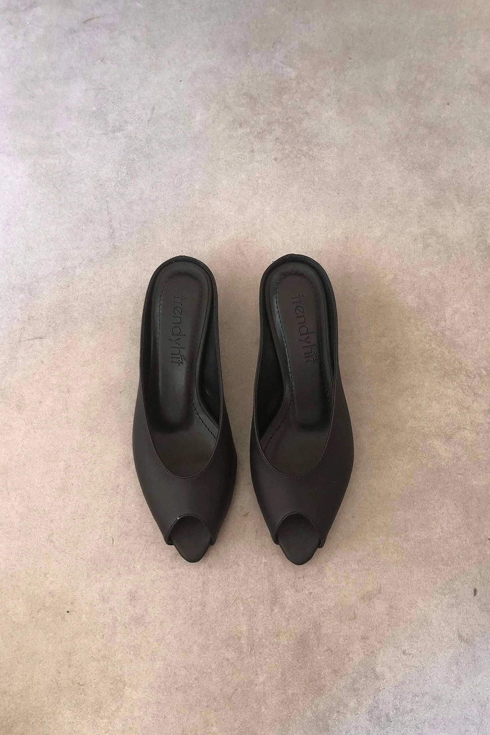Mier Siyah 4cm Topuklu Terlik