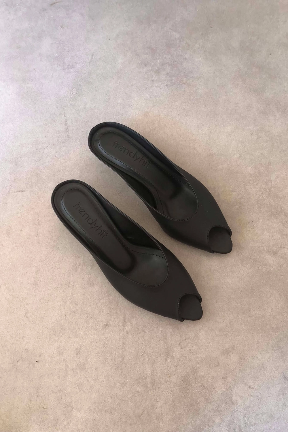 Mier Siyah 4cm Topuklu Terlik