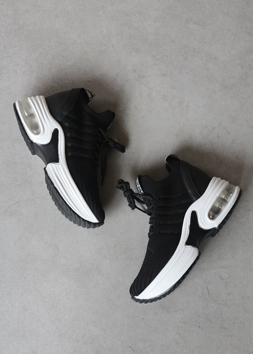 Paulo%20Siyah%20Triko%20Gizli%20Topuk%20Air%20Tabanlı%20Sneakers