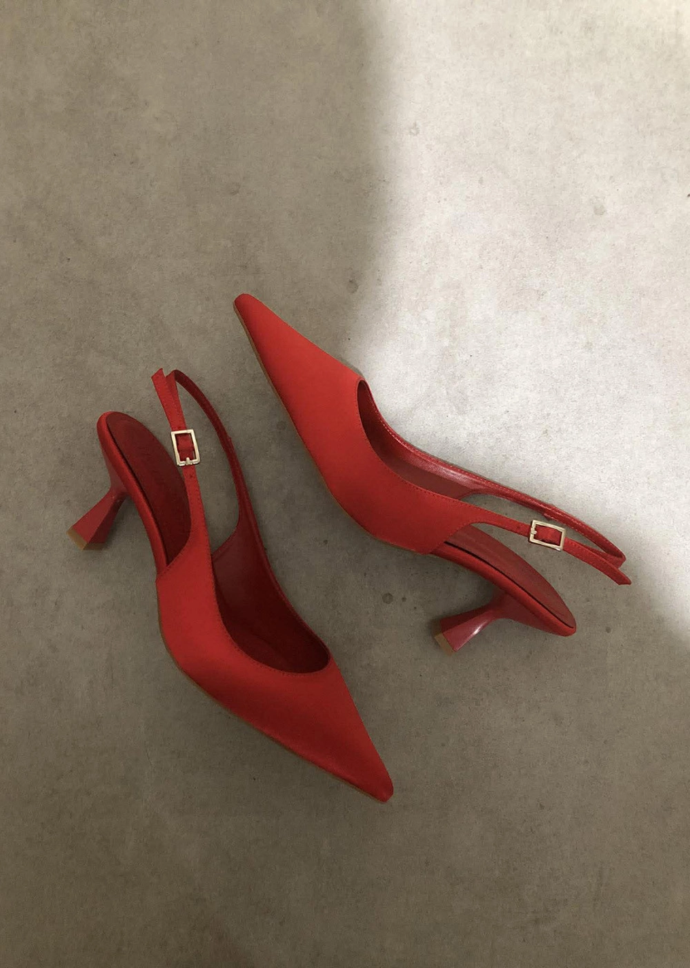 Niki Kırmızı Saten 6cm Kadın Topuklu Ayakkabı