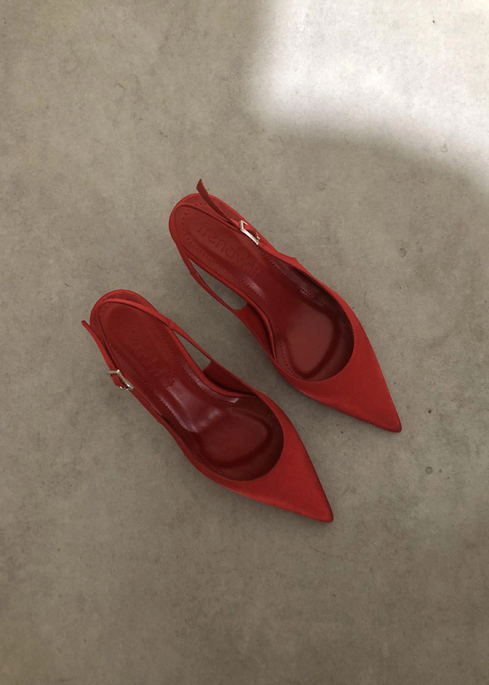 Niki Kırmızı Saten 6cm Kadın Topuklu Ayakkabı