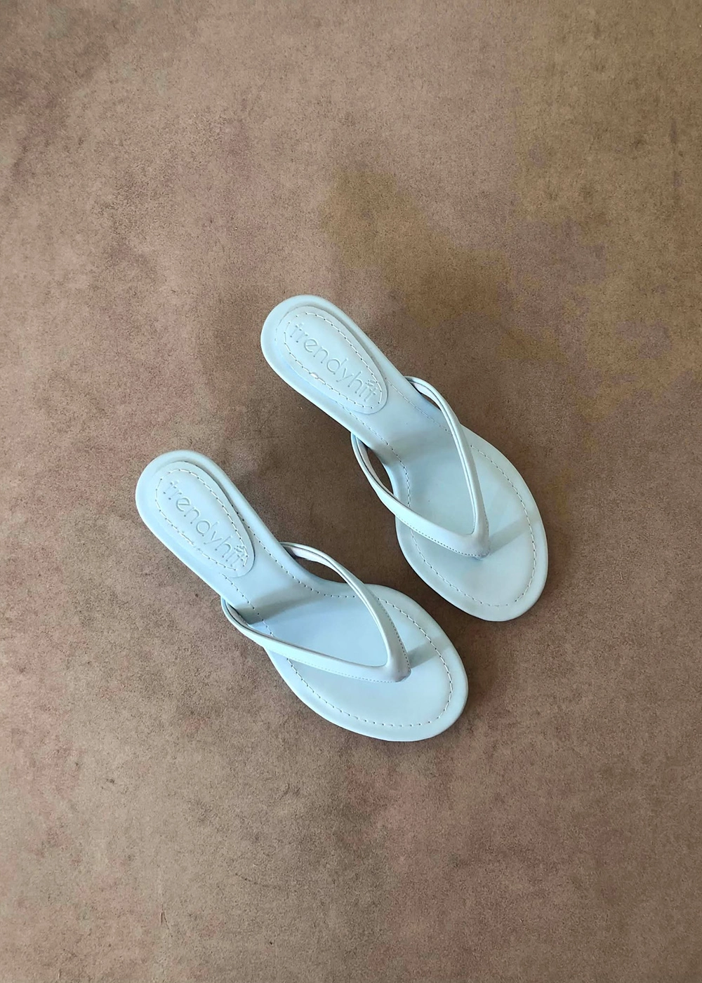  Veno Bebemavi Parmak Arası 4cm Topuklu Kadın Terlik