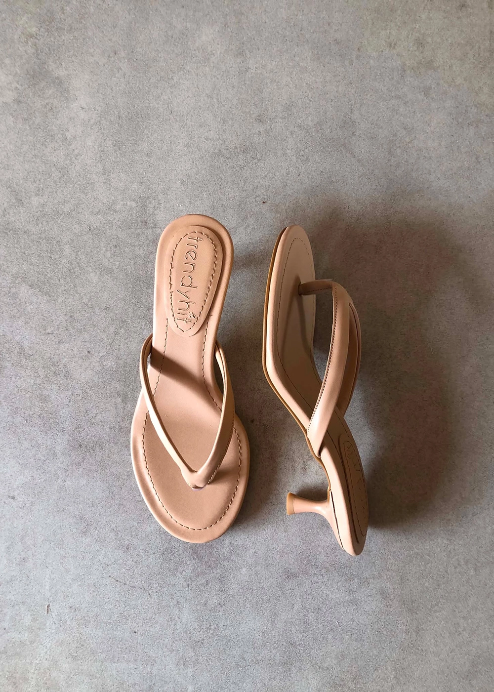 Veno Karamel Parmak Arası 4cm Topuklu Kadın Terlik 