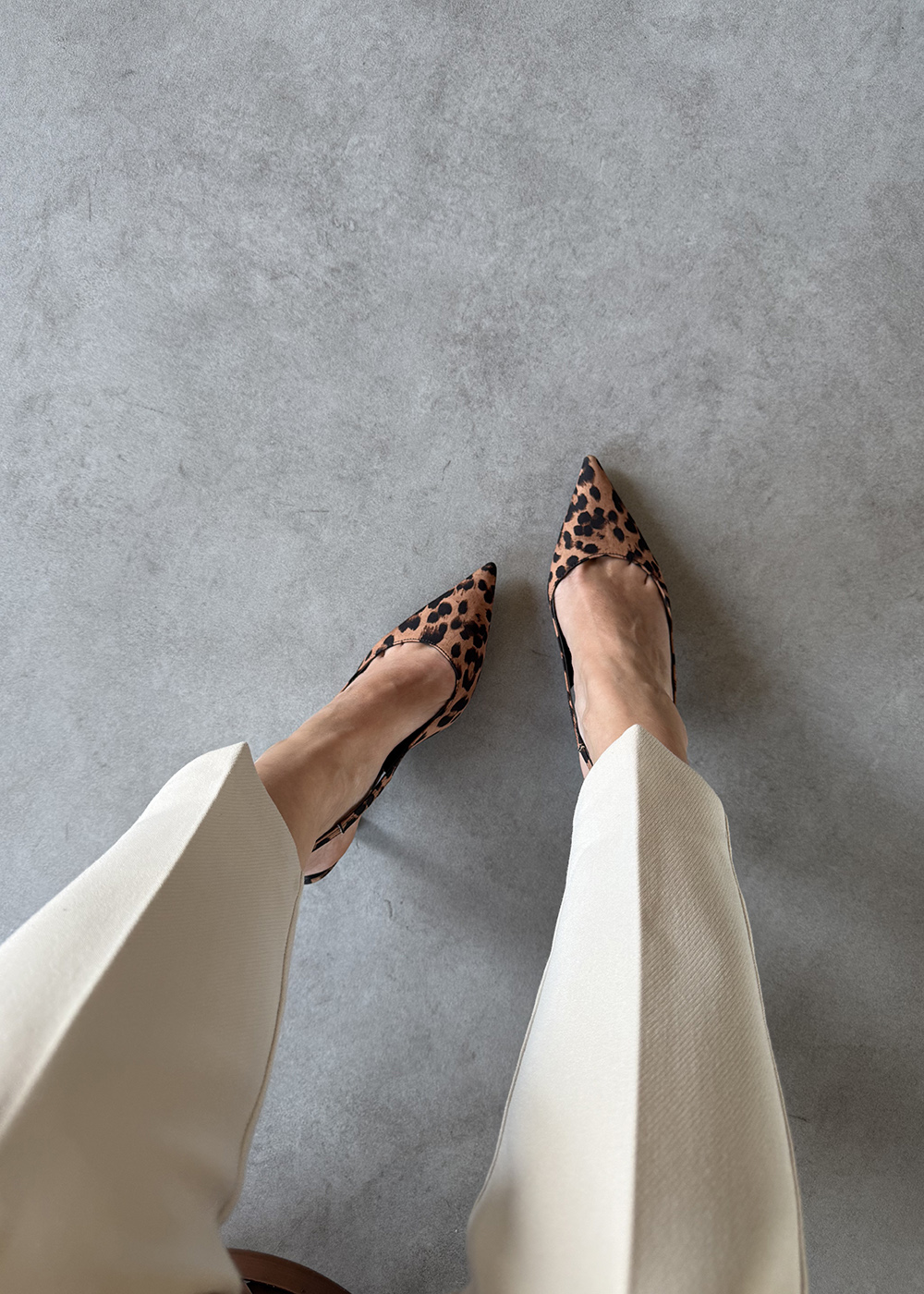 Vola Leopar Kumaş 6cm Kadın Topuklu Ayakkabı