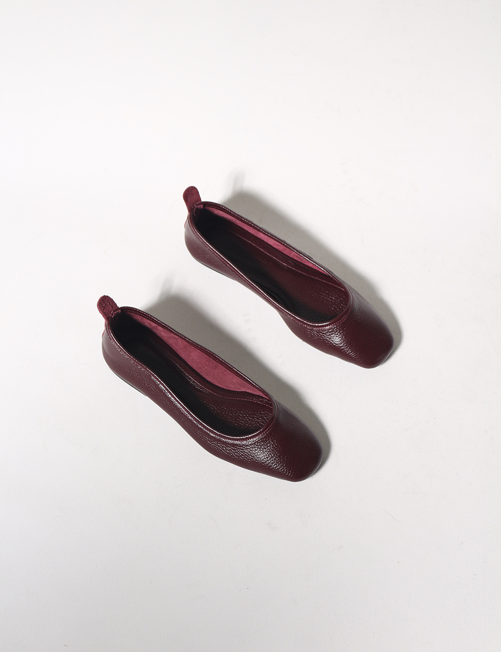 Zola Bordo Hakiki Deri Kadın Babet