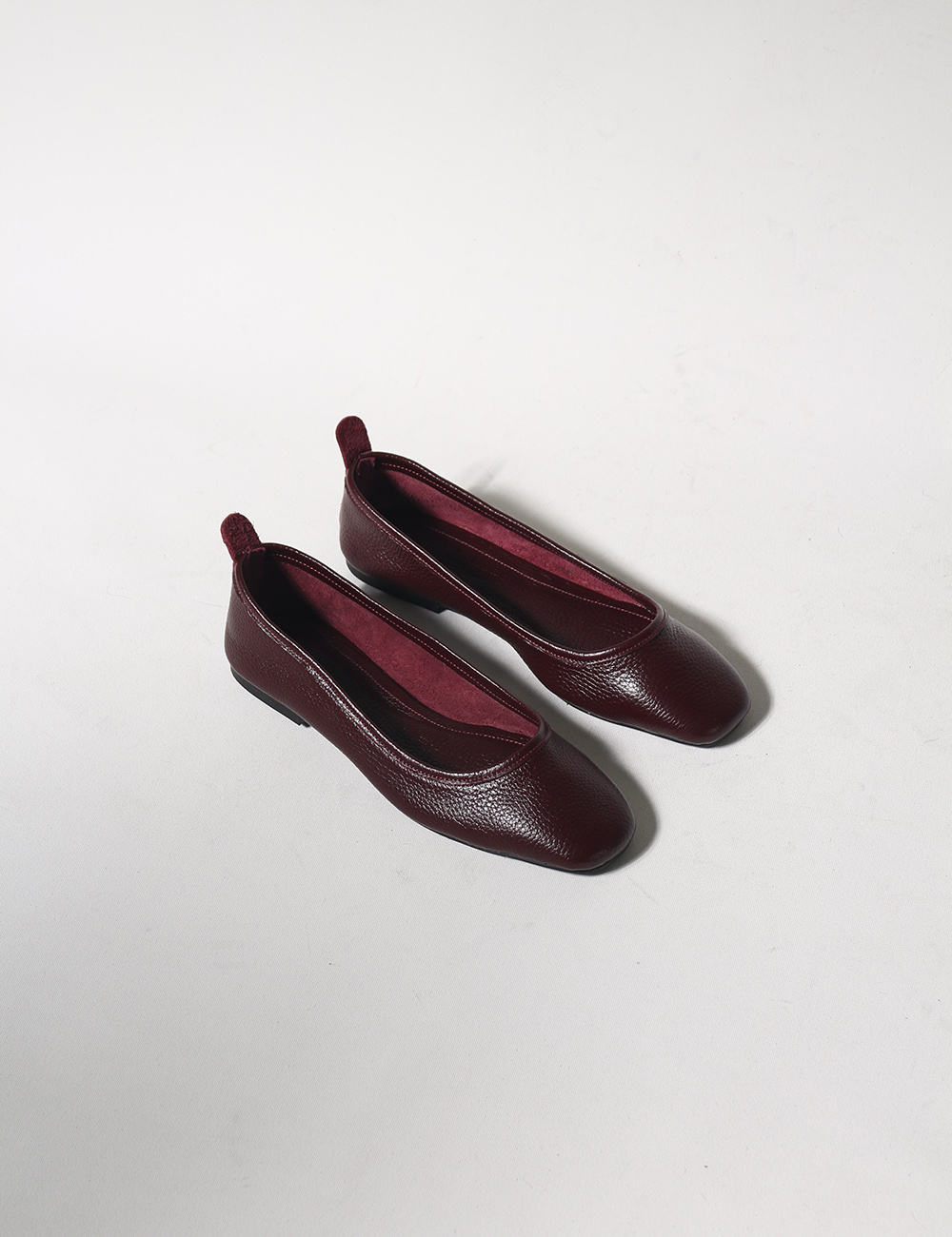 Zola Bordo Hakiki Deri Kadın Babet