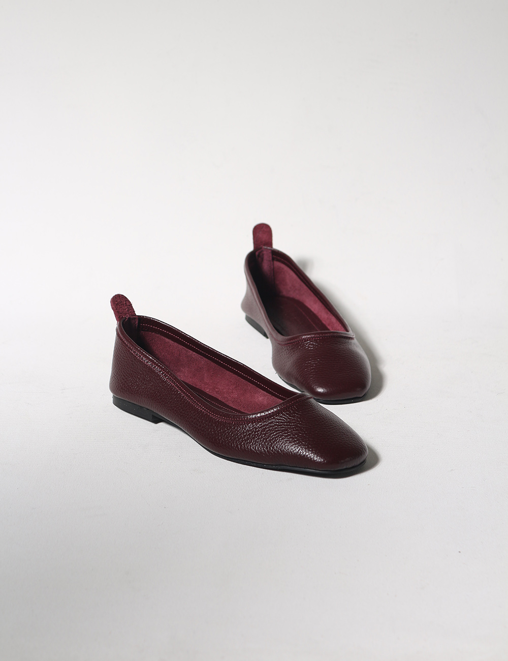 Zola Bordo Hakiki Deri Kadın Babet