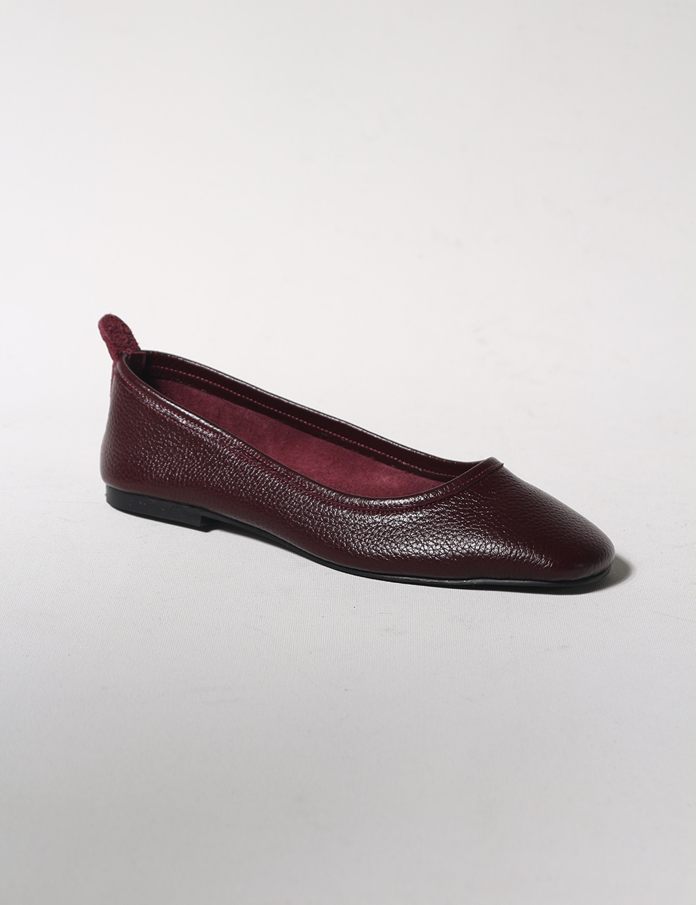 Zola Bordo Hakiki Deri Kadın Babet