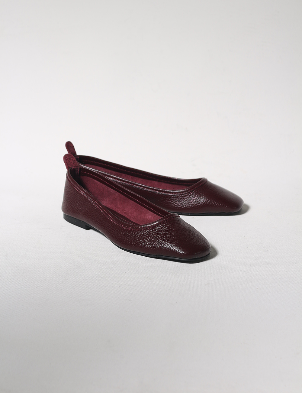 Zola Bordo Hakiki Deri Kadın Babet